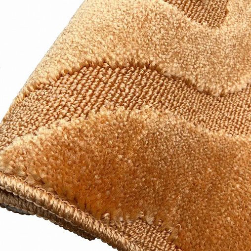 Коврик в ванную и туалет L Cadesi Lemis, 50 x 80 + 50 x 40 см, полипропилен, оранжевый фото