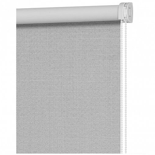 Рулонная штора Decofest Шалюр Серебристый, блэкаут, миниролл, 70 x 160 см фото