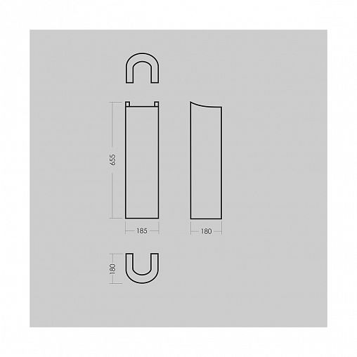 Раковина Sanita Luxe Art 50 ВКС, 49,5 x 46,5 x 26,5 см, белая фото