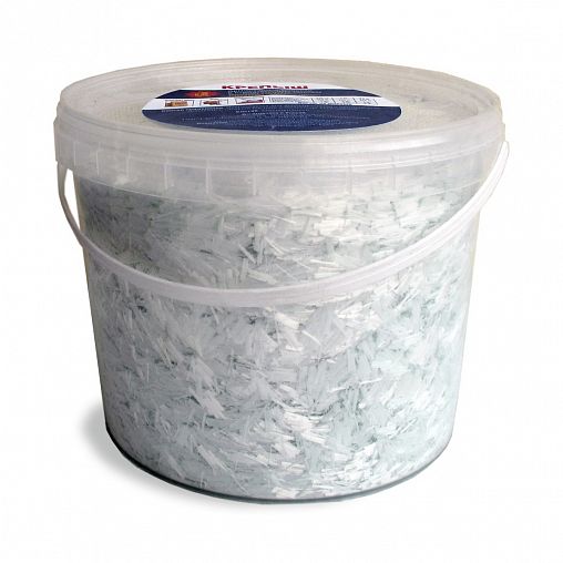 Фиброволокно армирующее Крепыш, для штукатурных смесей и бетона, 2,5 кг фото