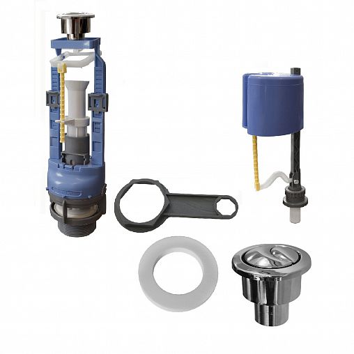 Комплект арматуры водосливной DI СБ2м-Нпр-ХХ-ККрпс, 2 кнопки Start stop фото