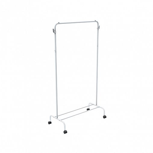 Вешалка напольная гардеробная Nika ВГ2, 2 полки, 151 x 82 x 38,5 см, белый фото