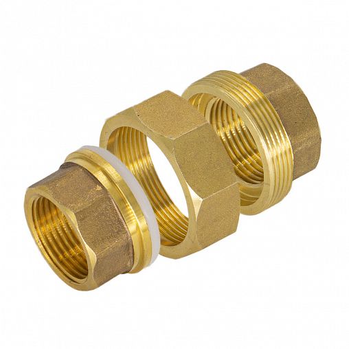 Муфта разъемная с накидной гайкой СТМ CRSAF034, 3/4", внутренняя/внутренняя резьба, латунь фото
