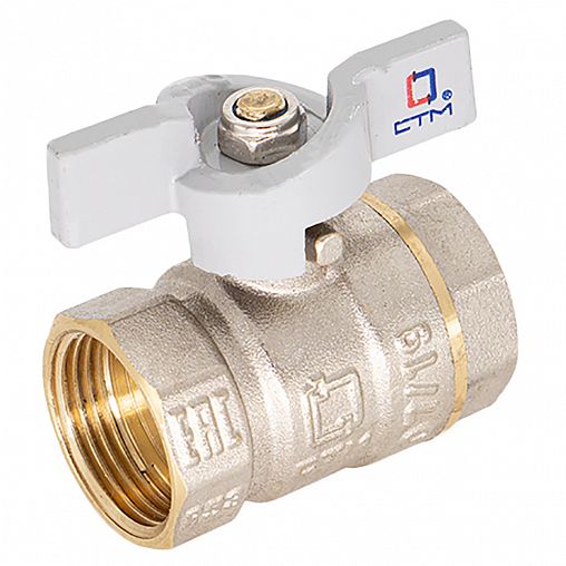 Кран шаровой СТМ, 1/2", внутренняя/внутренняя резьба, бабочка фото