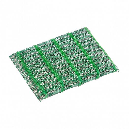 Губка для посуды Рыжий кот, с металлизированной нитью, 12 x 9 x 1,5 см фото