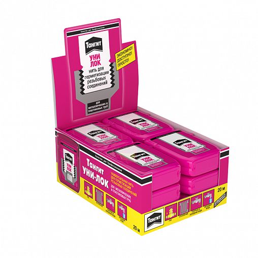 Нить для герметизации Тангит Уни-Лок, 20 м, в шоубоксе фото