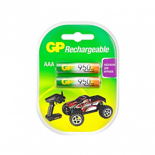 Аккумулятор GP Rechargeable 95AAAHC-2DECRC2, типоразмер ААА, 950 мАч, 1,2 В, 2 шт фото