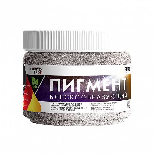 Декоративная добавка (блестки) Farbitex Profi, 0,05 кг, серебро фото