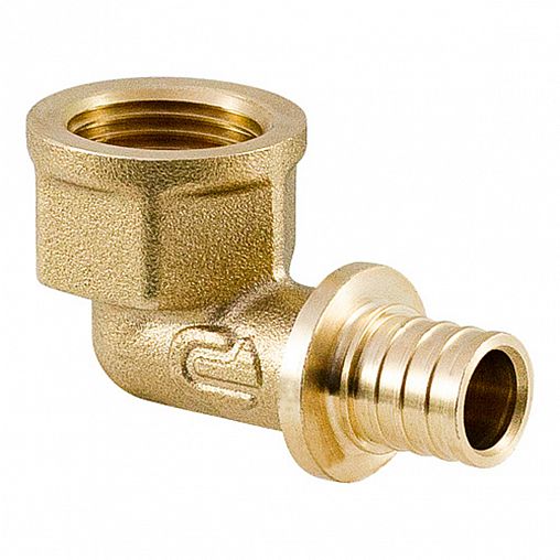 Уголок аксиальный ONDO, латунный, внутренняя резьба, 16 x 1/2" фото