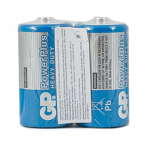 Батарейка GP Powerplus 14CEBRA-2S2, тип C, 2 шт фото Батарейка GP Powerplus 14CEBRA-2S2, тип C, 2 шт фото