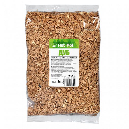 Щепа для копчения Hot Pot Дуб, 1 л фото