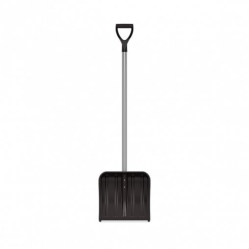 Лопата для уборки снега Альтернатива Классика, с алюминиевым черенком, 375 x 375 мм фото