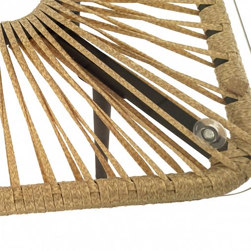 Комплект садовой мебели Alfart Nuar3 Лаунж (2 кресла, 1 диван, 1 стол), черный/коричневый фото