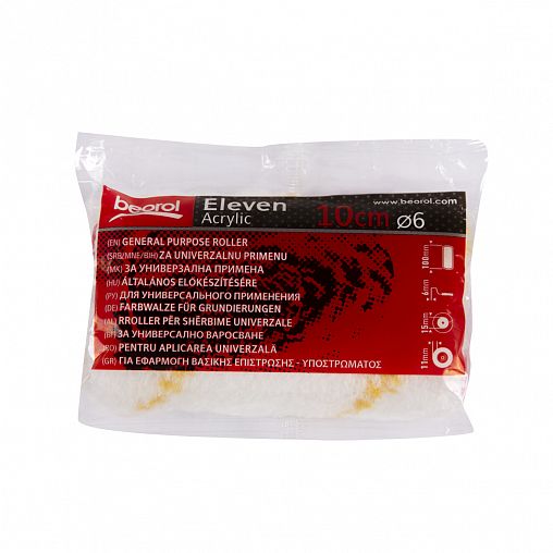 Валик запасной радиаторный Beorol Eleven, D37 x 100 мм, ворс 11 мм, бюгель 6 мм фото