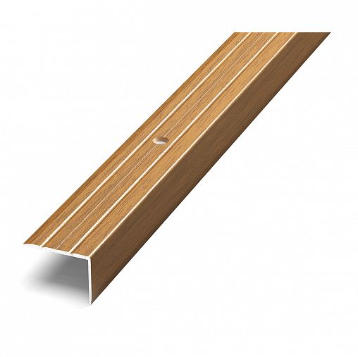 Порог угловой Лука ПУ-03, 900 x 24 x 18 мм, орех фото
