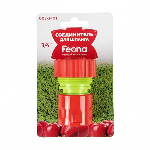 Соединитель для шлангов Feona, 3/4" фото