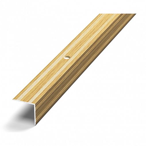 Порог угловой Лука ПУ-05, 1350 x 20 x 20 мм, дуб светлый фото