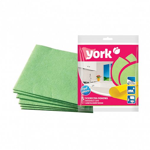Салфетки универсальные York, вискоза, набор 5 шт фото