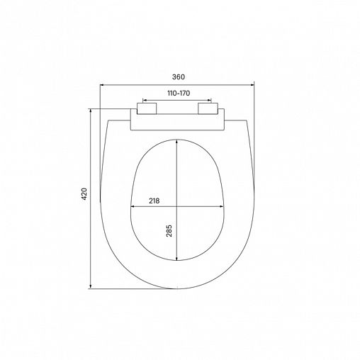 Сиденье для унитаза IDDIS Soft Close 005, 42 x 36 x 4,8 см, белое фото