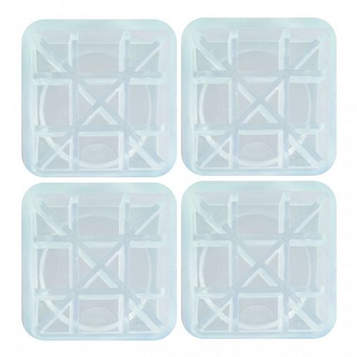 Антивибрационные подставки Мультидом МТ76-34 для стиральной машины и холодильника, квадратные, 4 шт фото