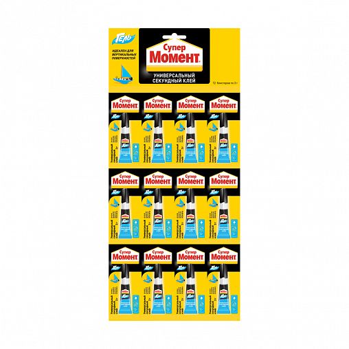 Универсальный секундный клей Супер Момент Гель, 3 г фото