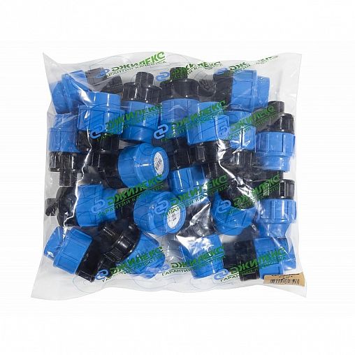 Муфта комбинированная полипропиленовая Джилекс, с наружной резьбой, 32 x 3/4" П фото