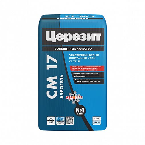 Клей для плитки Церезит CM 17 Аэрогель, 25 кг фото