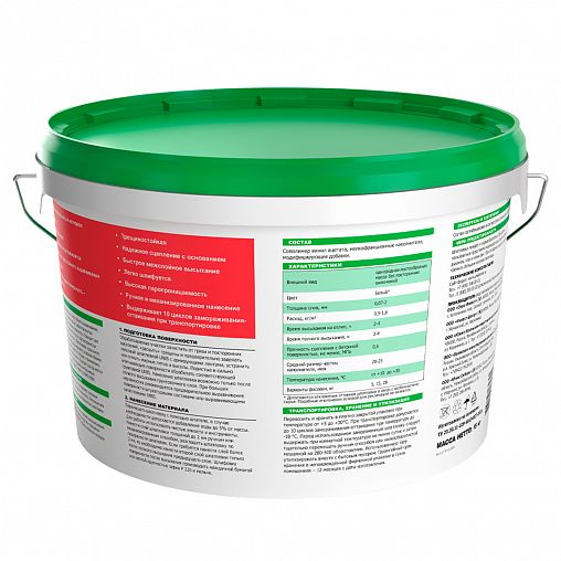 Шпатлевка полимерная Unis Теплон Pasta, 15 кг фото