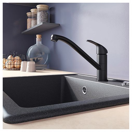 Смеситель для кухни Milardo Meal M02BLR0M05, черный матовый фото