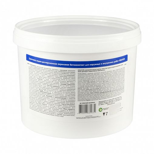 Грунтовка бетон-контакт Krafor, 12 кг фото