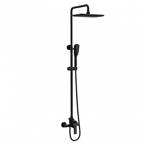 Душевая система Lemark Ursus LM7260BL, однорычажная, черная фото