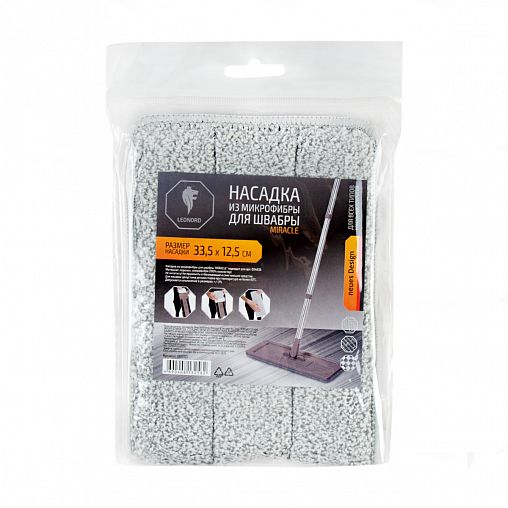 Насадка к швабре Leonord Miracle, микрофибра фото