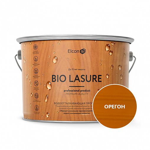 Пропитка для дерева водоотталкивающая Elcon Bio Lasure, 2 л, орегон фото
