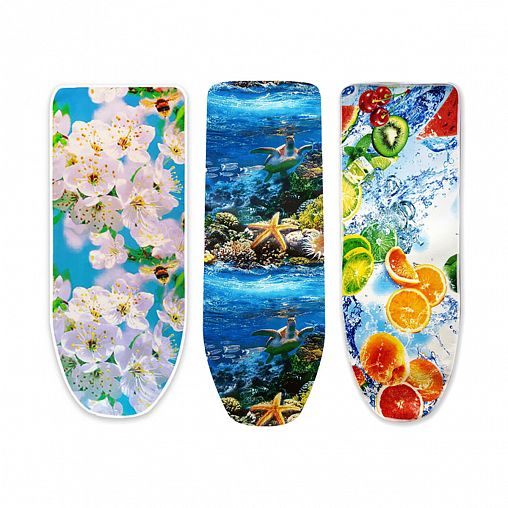 Чехол для гладильной доски Рыжий кот, с войлоком, 130 x 48 см фото