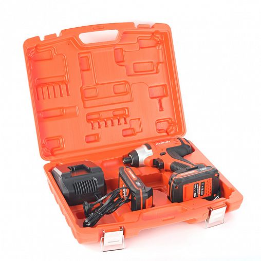 Винтоверт аккумуляторный Patriot BR 180UES-1/4, 18 В, 2 x 1,5 Ач Li-ion, с 2 АКБ и ЗУ фото