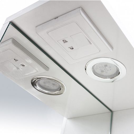 Шкаф с зеркалом для ванной Sanita Идеал-01, 80 x 52 x 17,6 см фото