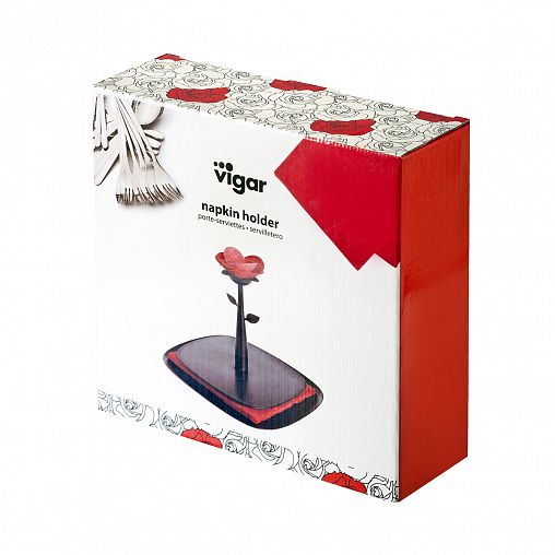 Салфетница Vigar Rose, черная фото
