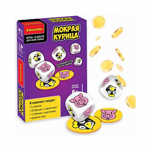 Настольная игра Bondibon Мокрая курица, от 6 лет фото