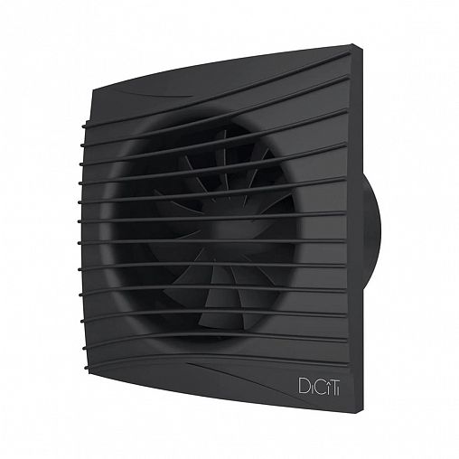 Вентилятор осевой вытяжной DiCiTi Silent 4C Matt black, с обратным клапаном, D 100, 8,4 Вт фото