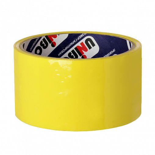Скотч упаковочный Unibob, 48 мм x 24 м, желтый фото