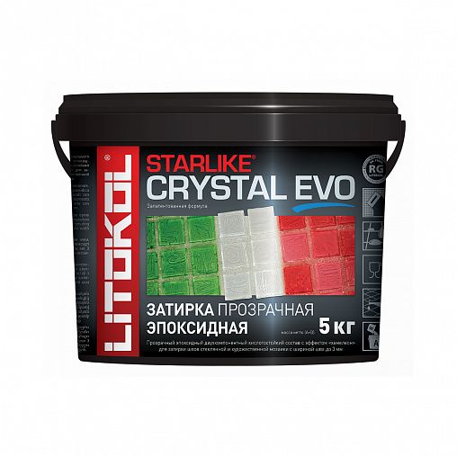 Затирка эпоксидная двухкомпонентная Litokol Starlike Evo S.700, Crystal ...
