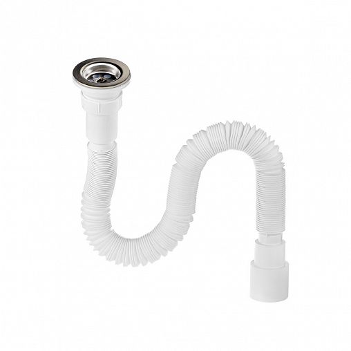 Сифон гофрированный MasterProf, с выпуском 1 1/2" x 40/50 мм, 1400 мм фото