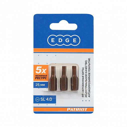 Биты Edge By Patriot SL4, 25 мм, 3 шт фото