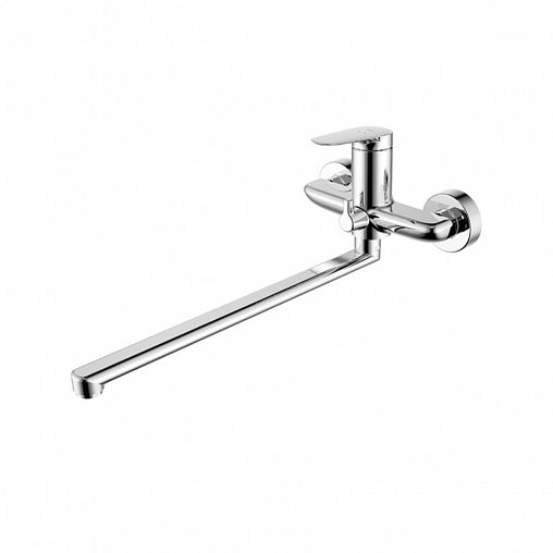 Смеситель для ванны IDDIS Zodiac X, с длинным изливом, хром фото