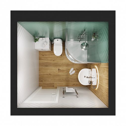 Раковина Sanita Виктория 60 ВКС, 61,6 x 46,5 x 21,5 см, белая фото