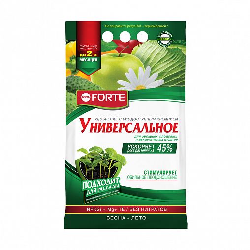 Удобрение гранулированное Bona Forte Универсальное весна-лето, 2,5 кг фото