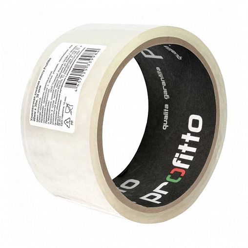 Скотч упаковочный Profitto, 48 мм x 30 м (38 мкм), прозрачный фото