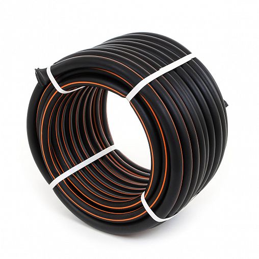 Шланг для полива армированный Жук Оптима, 3 слоя, 1/2", 25 м, черный фото