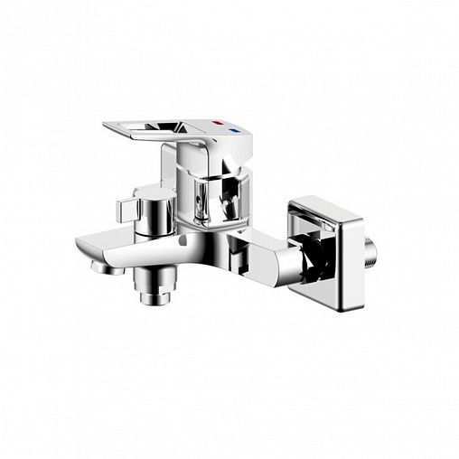 Смеситель для ванны с душем Milardo Atlantic, с керамическим дивертором, хром фото