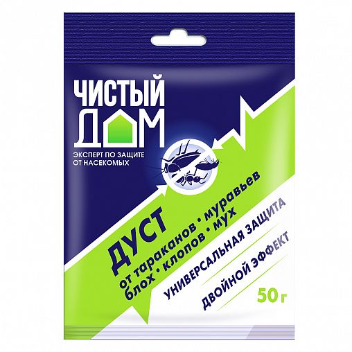 Средство от тараканов (дуст) Чистый дом, 50 г фото